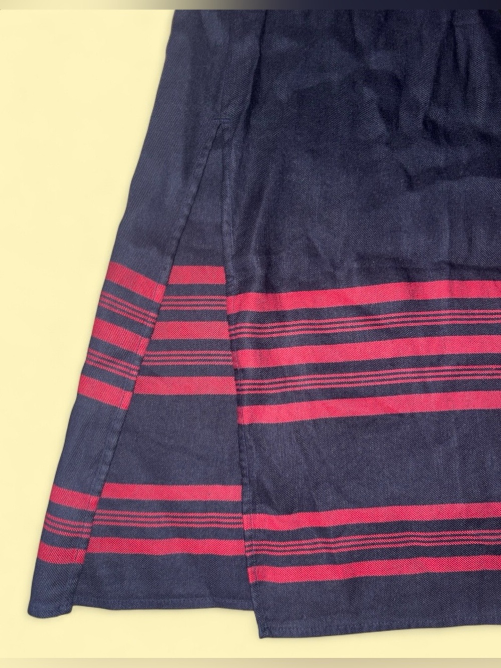 J. Jill Black Linen Blend Maxi Skirt w/ Elastic Waist - Size Small - Picture 3 of 4